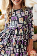 Trick or Treat L/S Pocket Twirl Dress