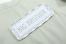 Misty Blue Big Brother Smocked Shirt and Shorts Set
