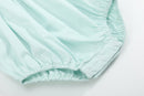 Misty Blue Bunny Smocked Bubble Romper