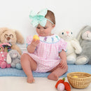 Smocked Pink Bunny Bubble