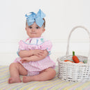 Smocked Pink Bunny Bubble