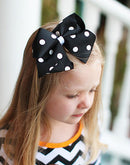 Polka Dot Hair Bow - Alligator Clip - 4.5" : FINAL SALE