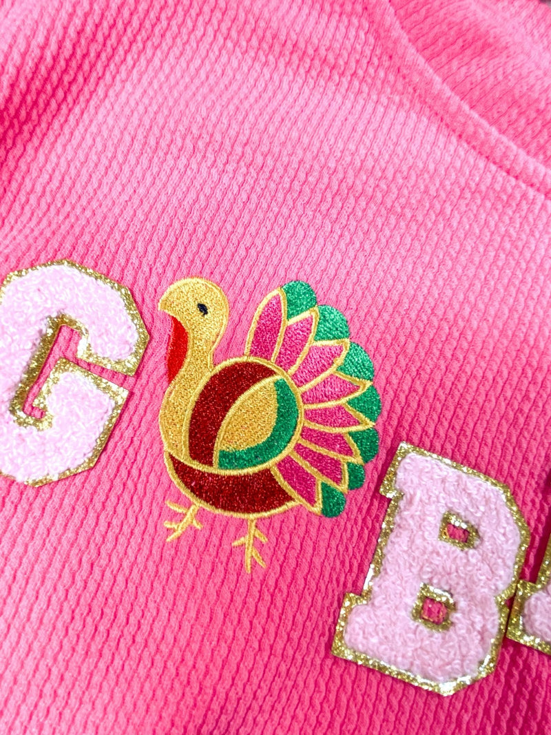 Mommy & Me Gobble Chenille Sweatshirt