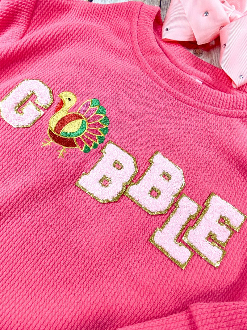 Mommy & Me Gobble Chenille Sweatshirt