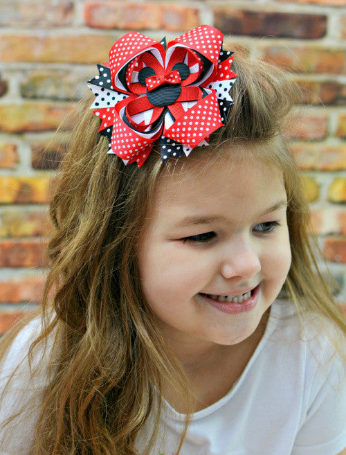 Polka Dot Minnie Mouse Bow