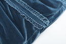 Navy Velvet Holiday Dress