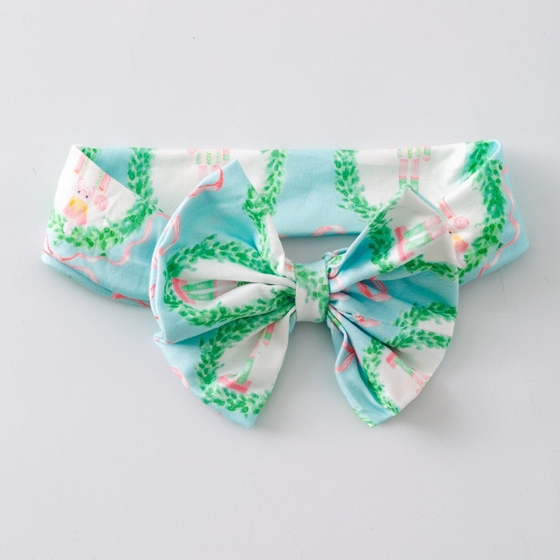 Nutcracker Print Bow Headband
