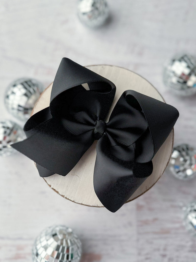 Oversize Grosgrain Hair Bow - Alligator Clip - 5.5"