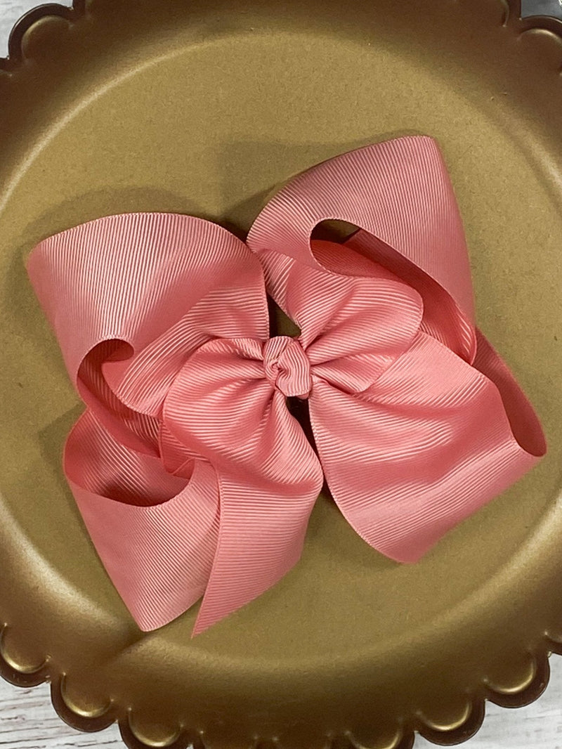 Oversize Grosgrain Hair Bow - Alligator Clip - 5.5"