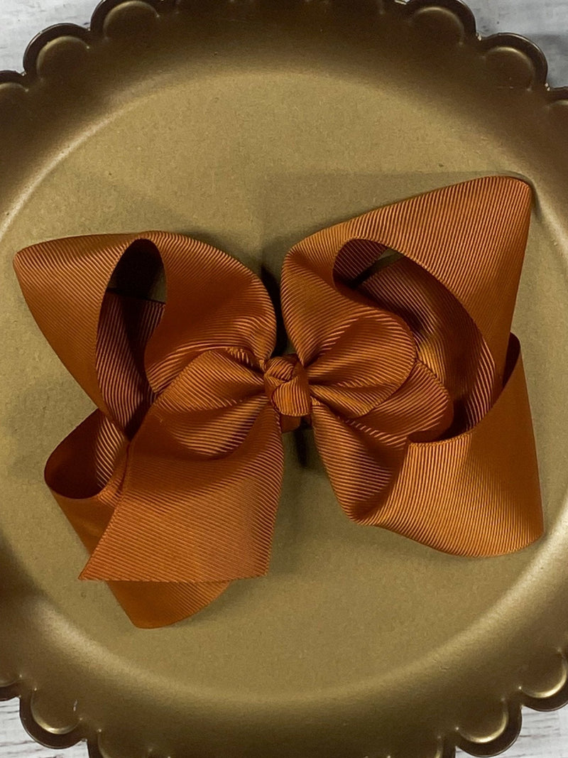 Oversize Grosgrain Hair Bow - Alligator Clip - 5.5"