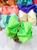 Oversize Rhinestone Hair Bows - Alligator Clip - 5.5"