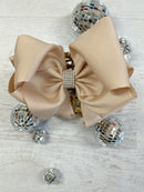 Oversize Rhinestone Hair Bows - Alligator Clip - 5.5"