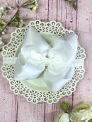 5.5" Oversize Scalloped Hair Bow | Clip or Headband
