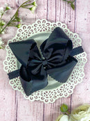 5.5" Oversize Scalloped Hair Bow | Clip or Headband