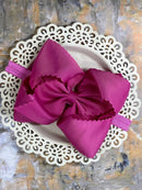 Oversize Scalloped Bow - Headband - 5.5"