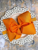 Oversize Scalloped Bow - Headband - 5.5"
