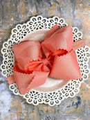 5.5" Oversize Scalloped Hair Bow | Clip or Headband