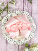 5.5" Oversize Scalloped Hair Bow | Clip or Headband