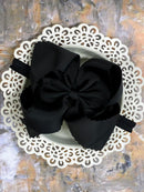 Oversize Scalloped Bow - Headband - 5.5"