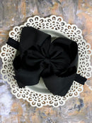 5.5" Oversize Scalloped Hair Bow | Clip or Headband