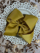 Oversize Scalloped Bow - Headband - 5.5"