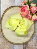 Oversize Scalloped Bows - Alligator Clip - 5.5"