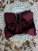 Oversize Scalloped Bows - Alligator Clip - 5.5"