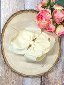 Oversize Scalloped Bows - Alligator Clip - 5.5"