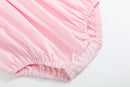 Pink and White Smocked Bubble Romper