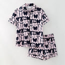 Pink Bow Pajama Set | Mom & Me Preppy Matching Summer PJs