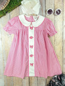 Pink Bows & Footballs Girls Dress