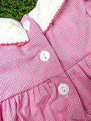 Pink Bows & Footballs Infant Romper