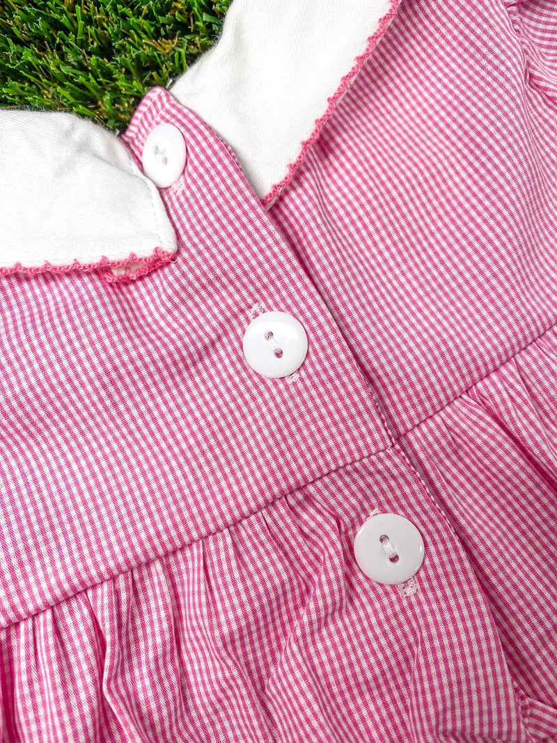 Pink Bows & Footballs Infant Romper