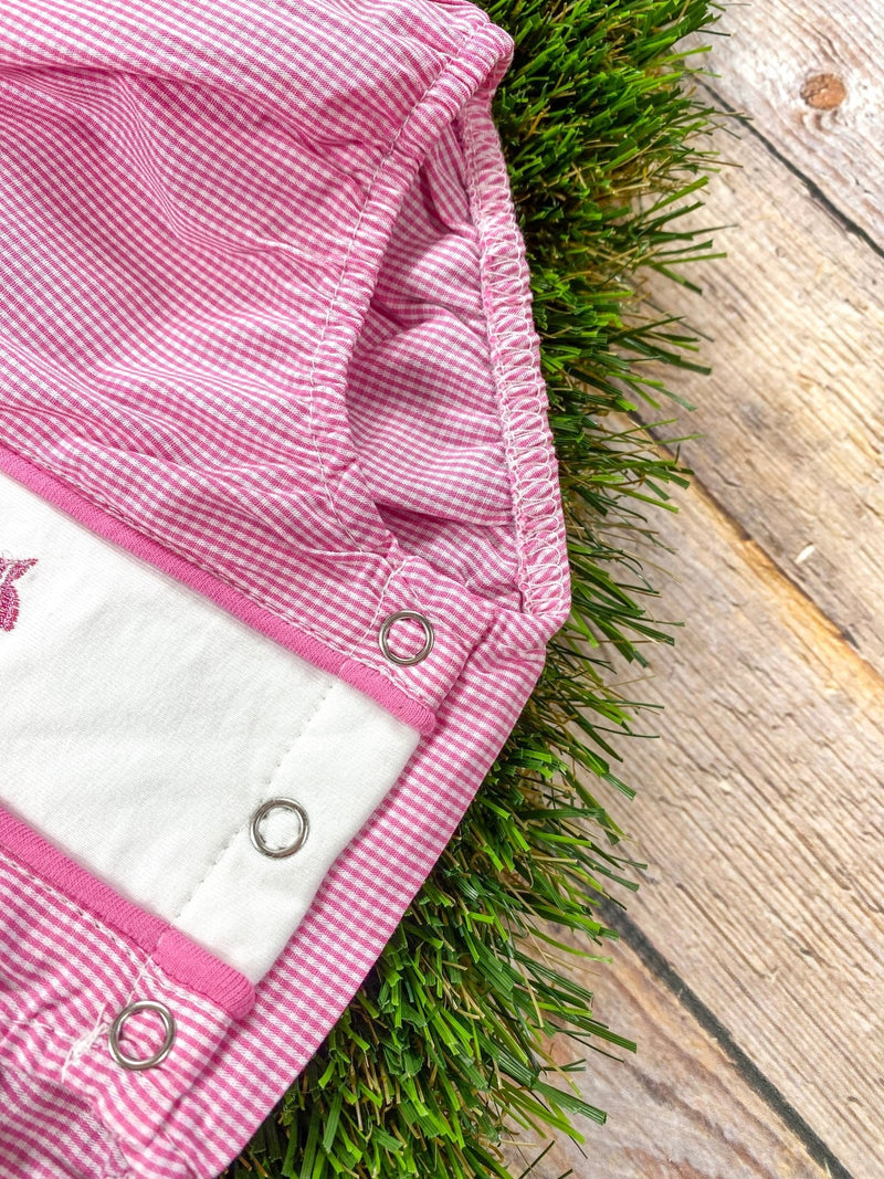 Pink Bows & Footballs Infant Romper