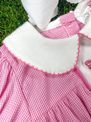 Pink Bows & Footballs Infant Romper