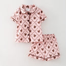 Pink Chicken Coop Pajama Set | Girls & Women Matching Farm Pajamas