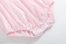 Pink Christmas Smocked Bubble Romper