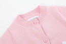 Pink Knit Bunny Cardigan