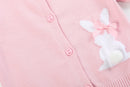 Pink Knit Bunny Cardigan