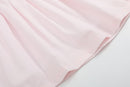Pink Petal Collared Smocked Dress