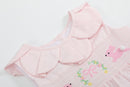 Pink Petal Collared Smocked Dress