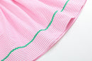 Pink Stripe Smocked Watermelon Dress