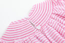 Pink Stripe Smocked Watermelon Dress