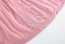 Pink Velvet Holiday Dress
