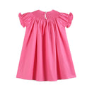 Pink & White Smocked Bishop Dress