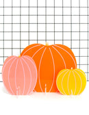 Acrylic Pumpkins - Orange Set