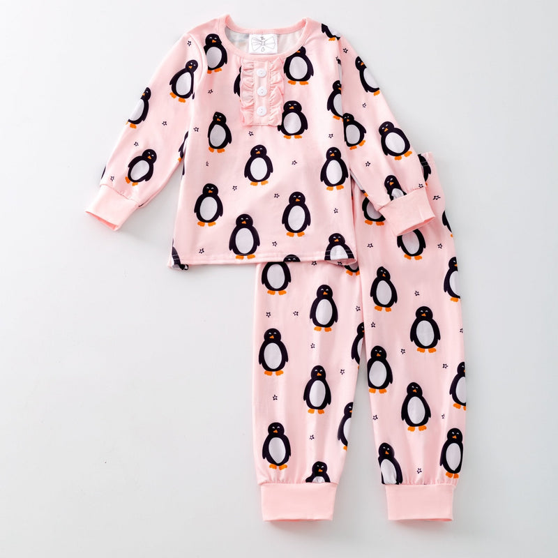 Polar Penguins Girl's Pajamas