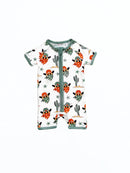 Bamboo Shorty Romper | Smiley Cowboy
