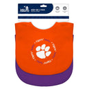 Clemson Tigers - Baby Bibs 2-Pack - Orange & Purple