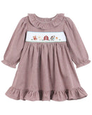 Red and Cream Gingham Farm Smocked Dress